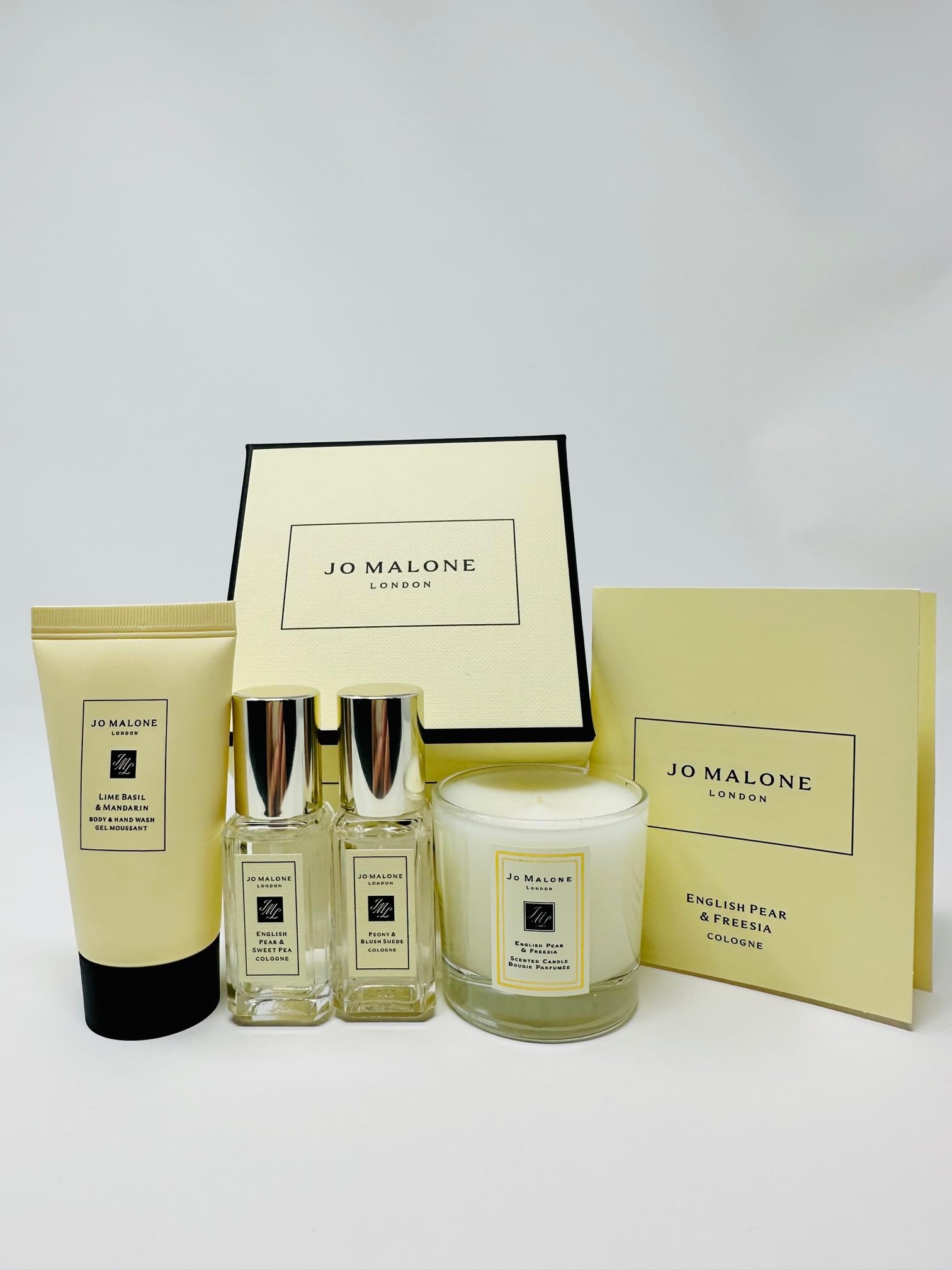Jo Malone Holiday Gift Set - 5 Piece Mini Travel Size Perfume Collection for Women & Men | Perfect for Gifts, Travel, & Special Occasions