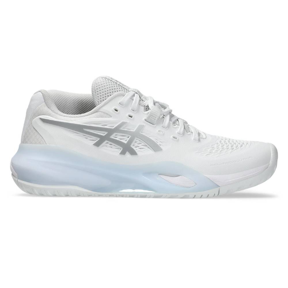 ASICS Gel Resolution X Women's Tennis Shoes - White/Pure Silver - High-Performance Court Shoes for Women - Perfect for Tennis, Pickleball & Indoor Court Sports