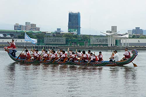 Dragon Boat Festival Dragon Boat Race - 20x30 Inch Laminated Poster with Vibrant Colors & Detailed Artwork - Perfect for Home Decor, Classroom Displays & Cultural Celebrations