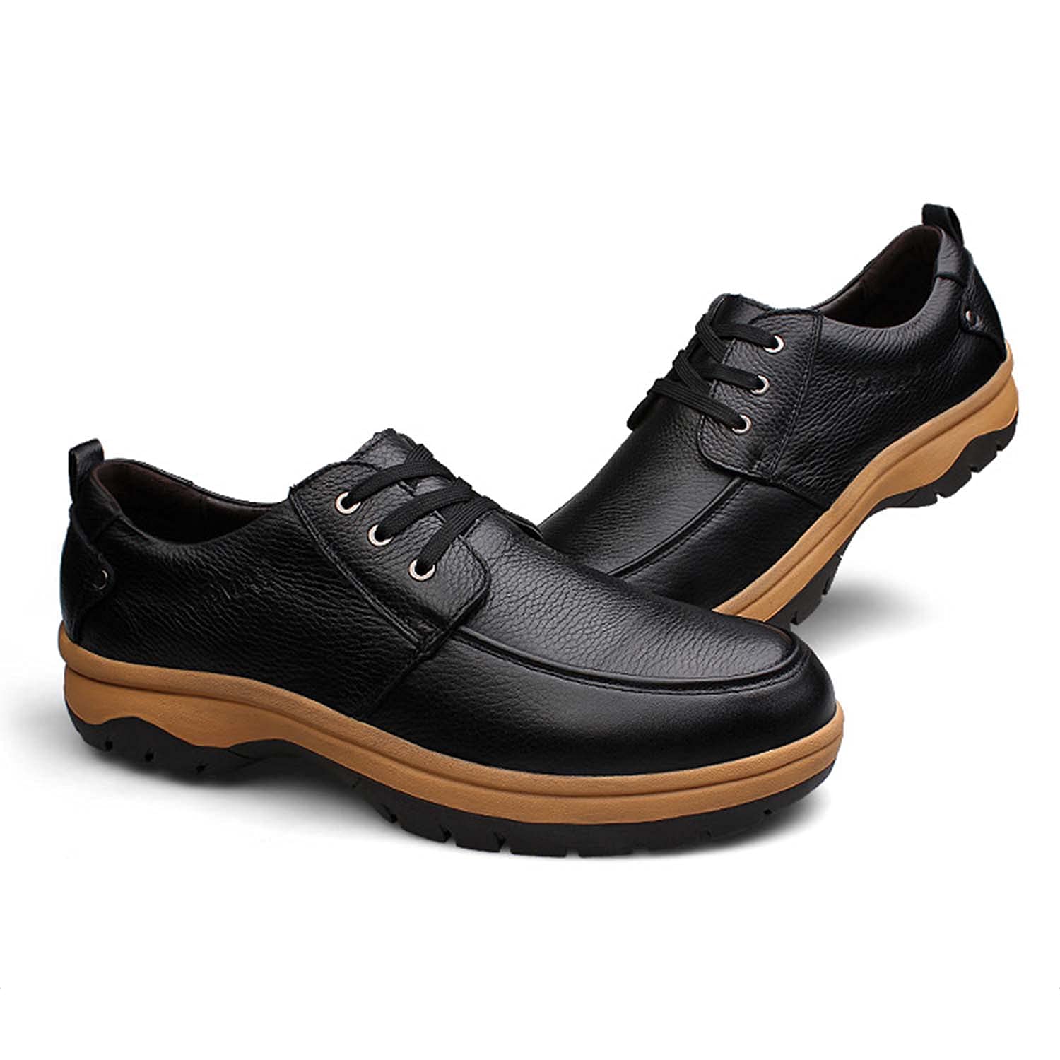 Men's Classic Oxford Dress Shoes - Genuine Leather Lace-Up Business Casual Shoes for Walking & Office Wear | Comfortable & Stylish for Work, Weddings & Formal Events