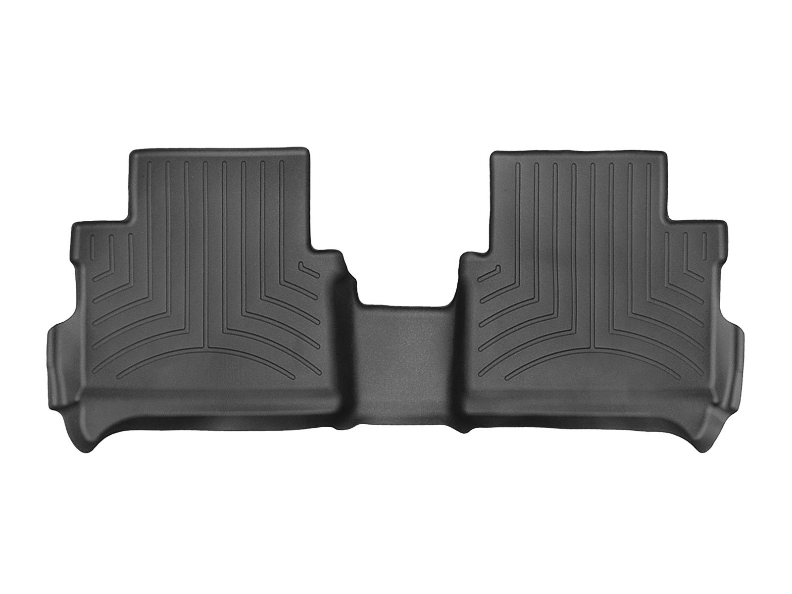 WeatherTech Custom Fit FloorLiners for Ford Transit Connect - 2nd Row (2014-2023 Models) | Heavy Duty All-Weather Protection | Black Rubber Car Mats | Perfect for Work Vans, Family Trips & Outdoor Adventures