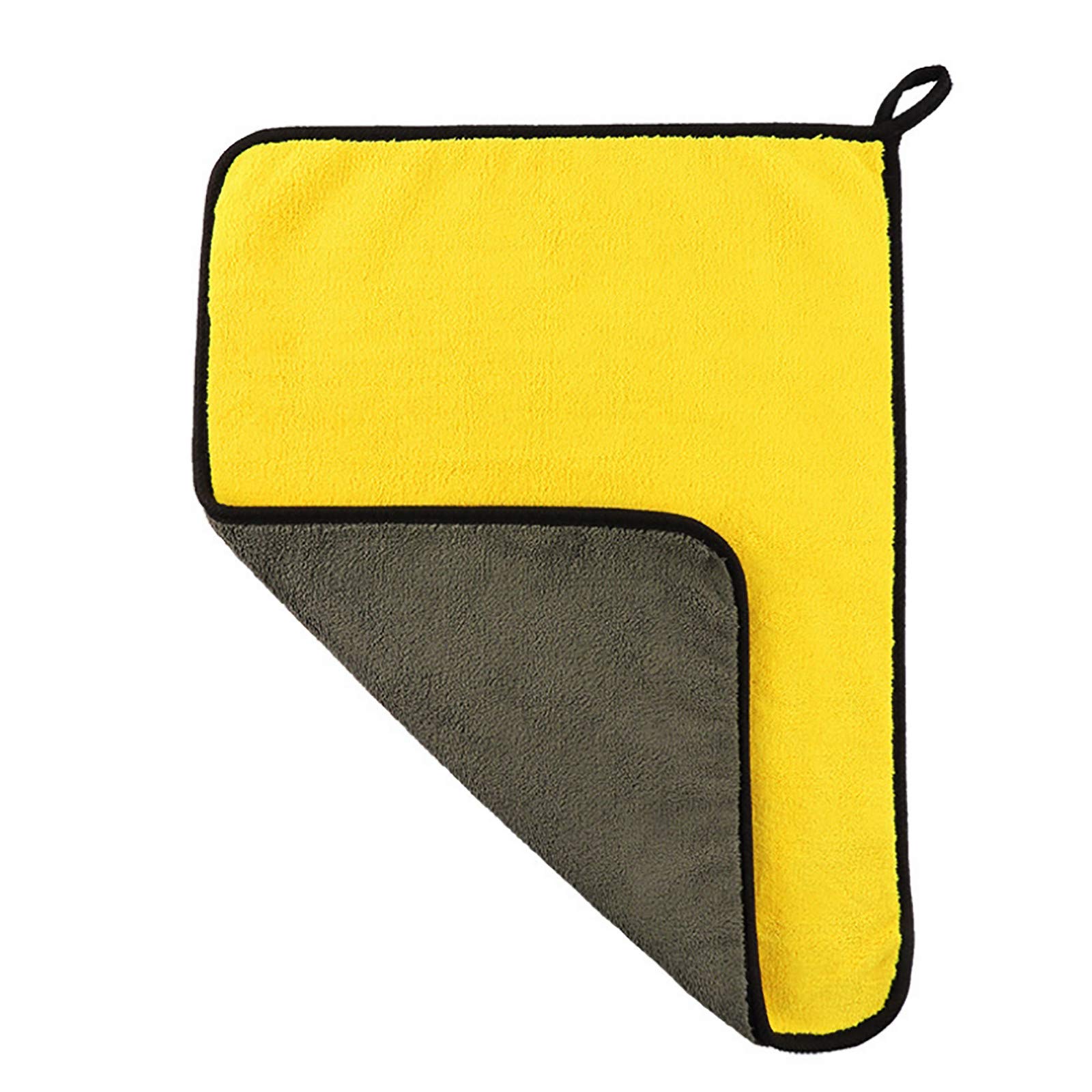 Thick Soft 3PC Coral Reusable Car Cleaning Cloths - Premium Velvet Polishing Towels for Car Interior & Exterior Accessories, Ideal for Detailing and Maintenance