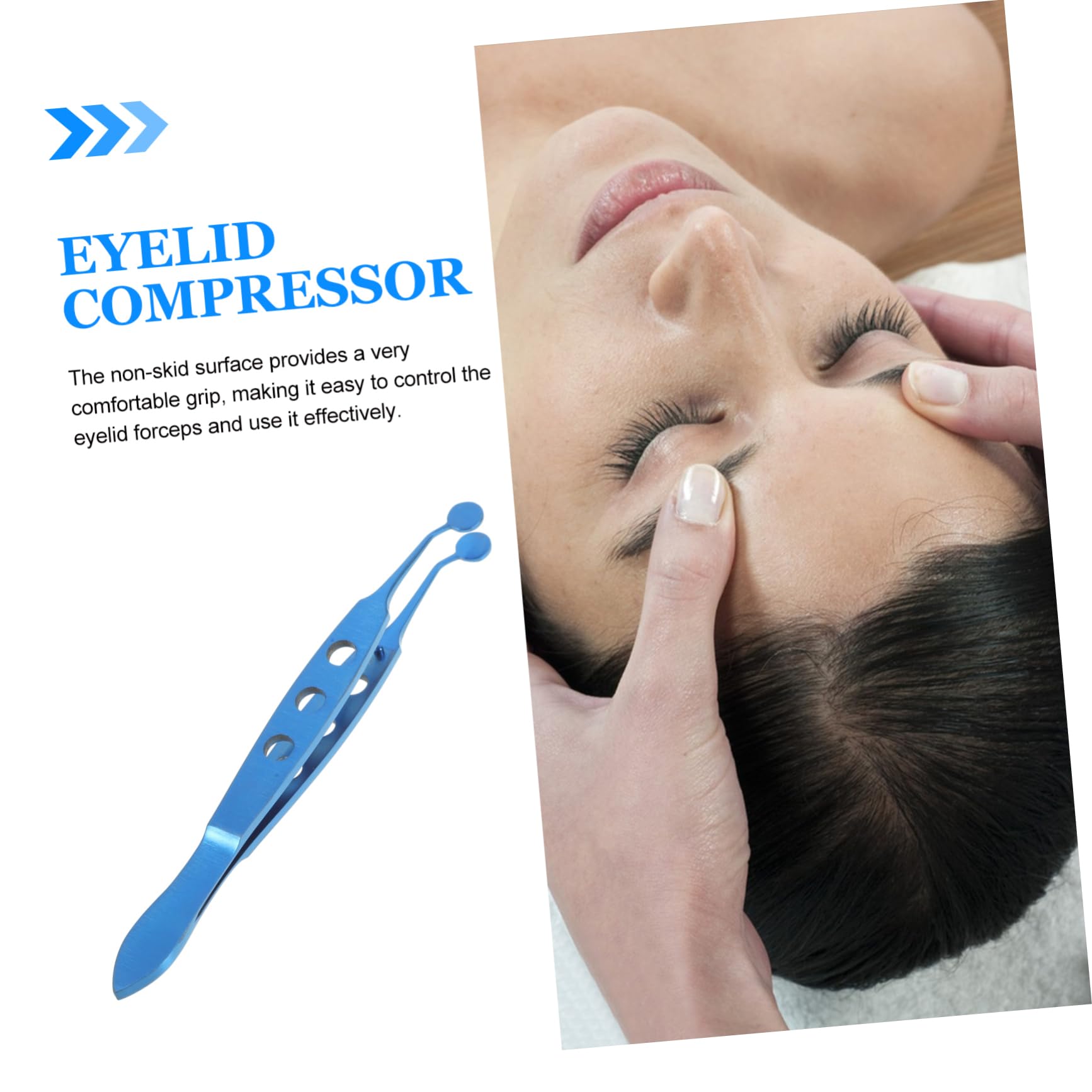 **Healeved Meibomian Gland Massage Tweezers - Titanium Alloy Eyelash Curlers & Ingrown Hair Tweezers for Women - Precision Lighted Tweezers for Lash Clusters & Chin Hair - Perfect for Salon, Home & Travel Use**