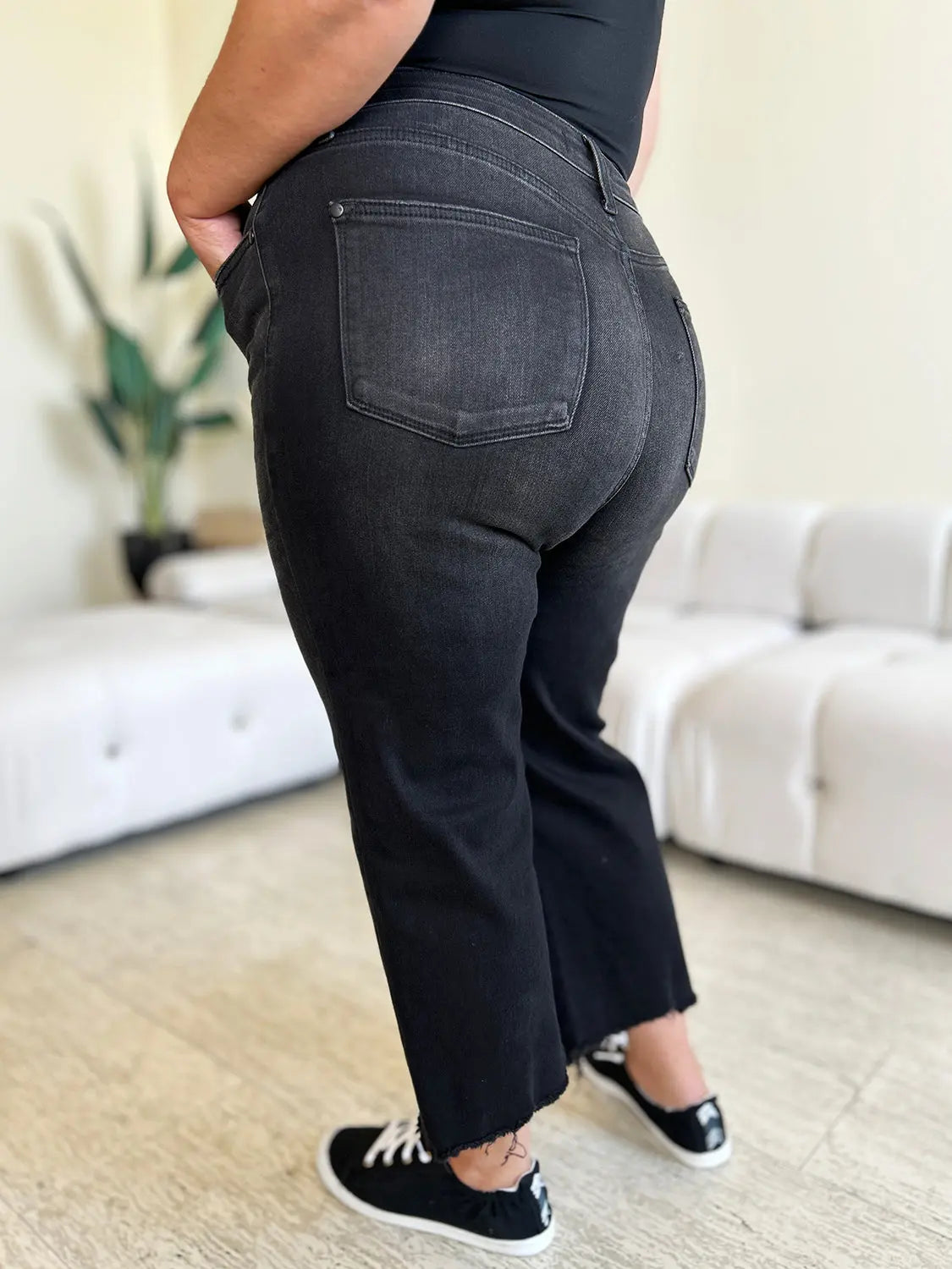 Judy Blue High Waist Button Fly Jeans for Women - Stretchy Denim Pants with Comfort Fit - Perfect for Casual Wear, Work & Everyday Outfits