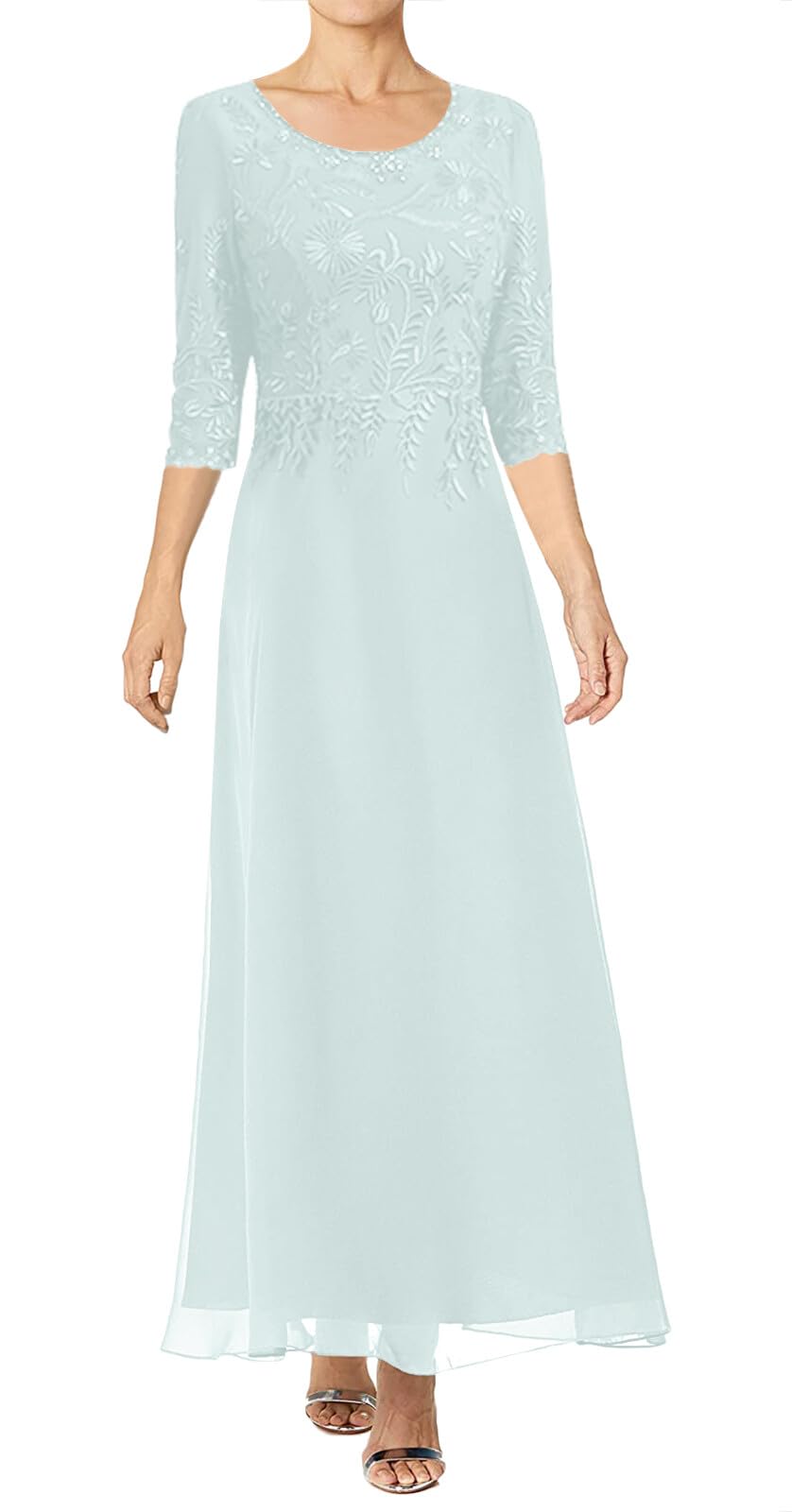 JAEDEN Elegant Lace Mother of The Bride Dresses 2025 - Flowy Chiffon Long Formal Evening Gown for Wedding, Cocktail Party & Special Occasions