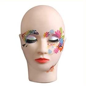 Professional Lash Mannequin Head for Eyelash Extension Training, Makeup Practice & Head Massage - Soft-Touch Rubber Cosmetology Doll Face - Perfect for Beauty Schools, Salon Training & Home Practice