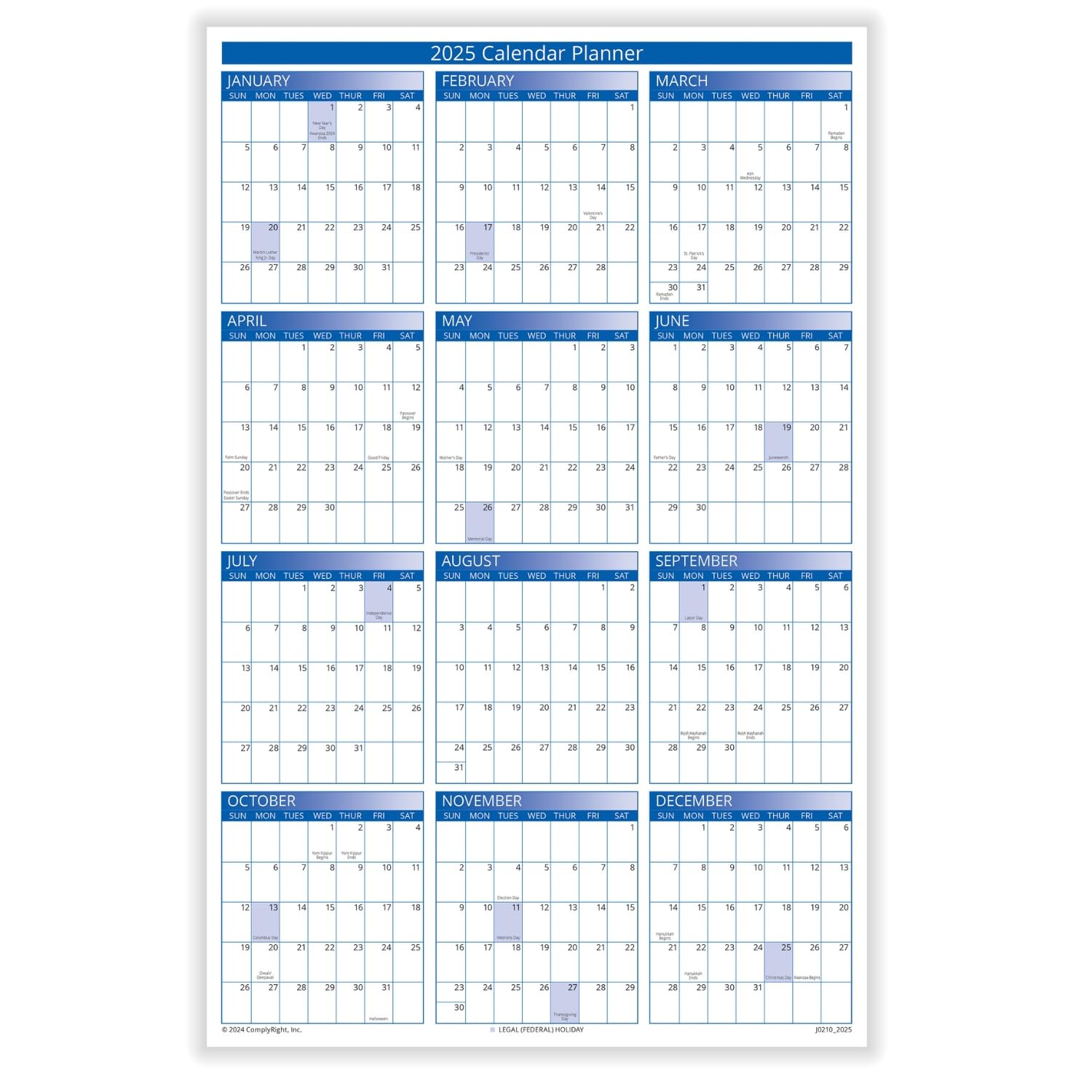2025 Desk Calendar Planner - 11