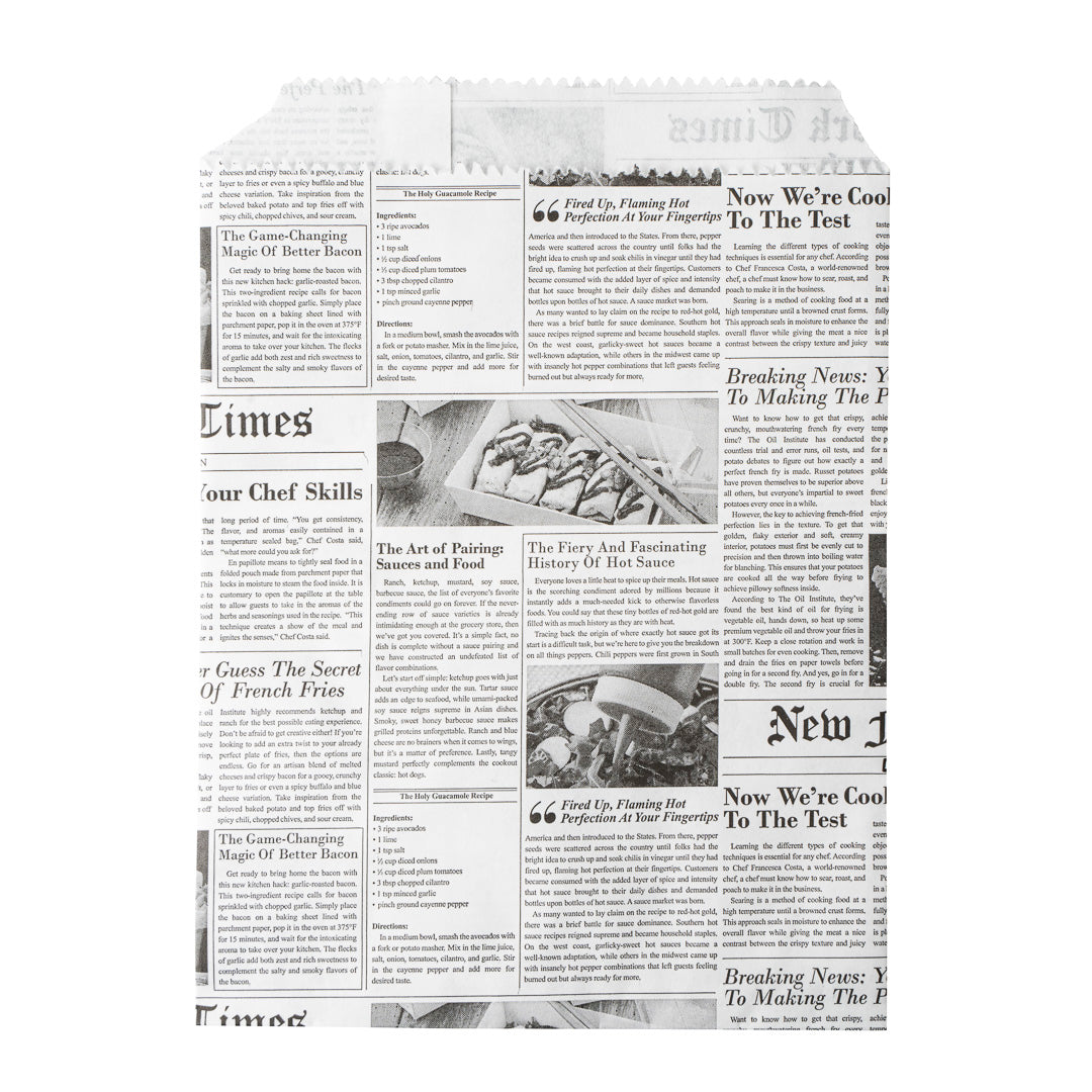 Eco-Friendly Newsprint Paper Bags 7x5 Inches - Pack of 25 | Perfect for Retail Shopping, Gift Wrapping & Party Favors