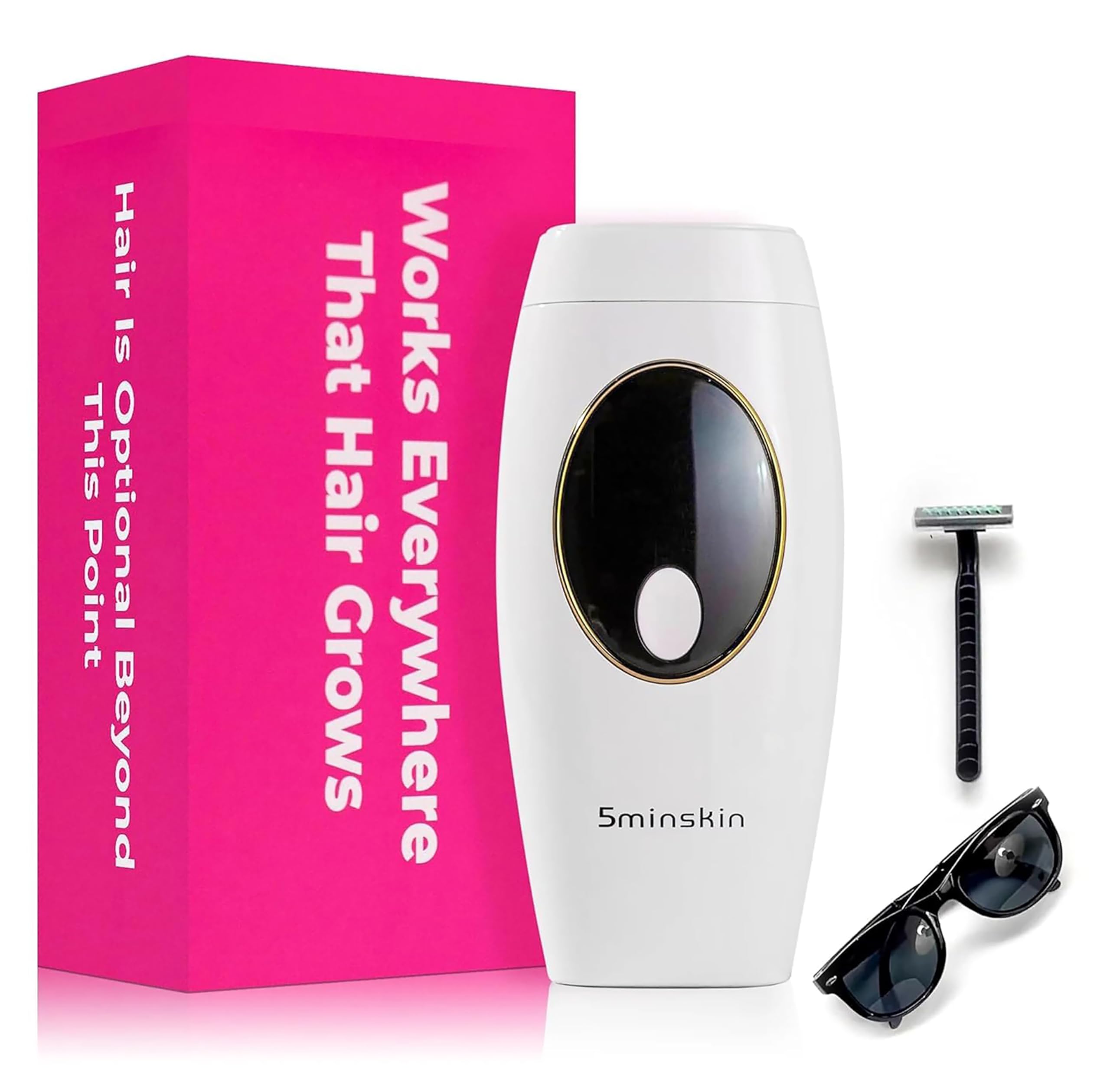 IPL Hair Removal Device 2.0 - At-Home Laser Hair Removal for Women & Men | 999,999 Flashes | Painless Permanent Hair Remover for Face, Legs, Arms, Bikini Line | Perfect for Smooth Skin at Home