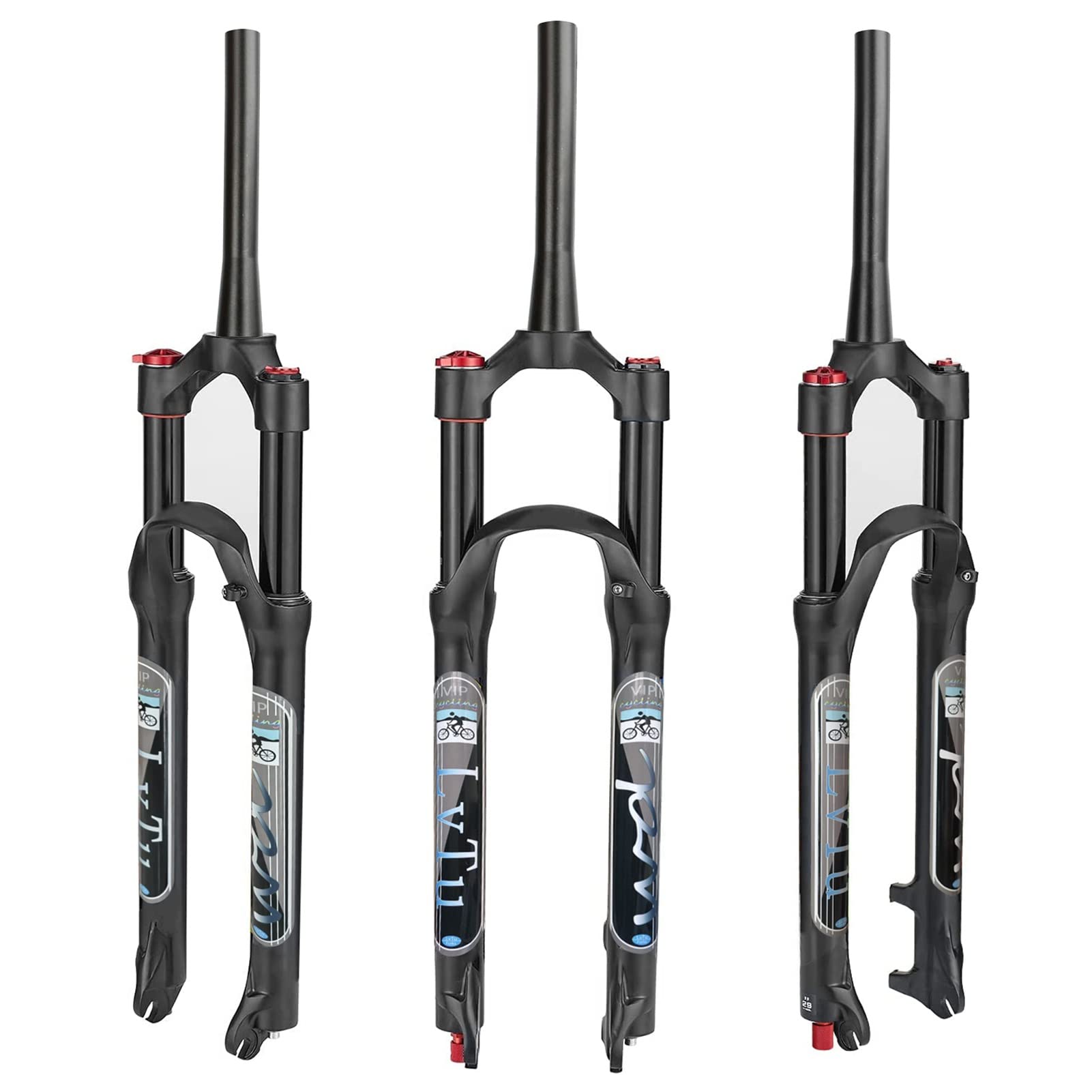**Air Suspension Fork 26/27.5/29 Inch 120mm Travel, Rebound Adjustable 1-1/8