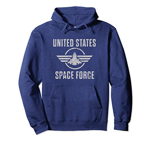 Space Force Hoodie for Men & Women - Navy Blue Pullover Sweatshirt | Comfortable & Stylish Casual Wear for Everyday, Gym, and Outdoor Activities