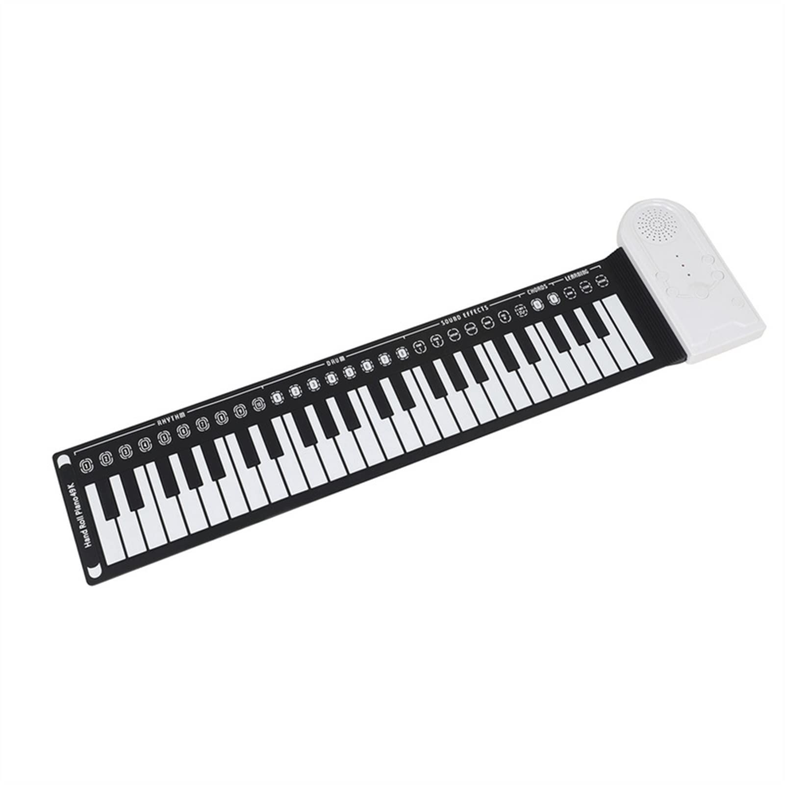 49-Key Electronic Folding Piano - Portable Roll Up Digital Keyboard with Built-in Speaker | Perfect for Home Practice, Travel & Music Learning