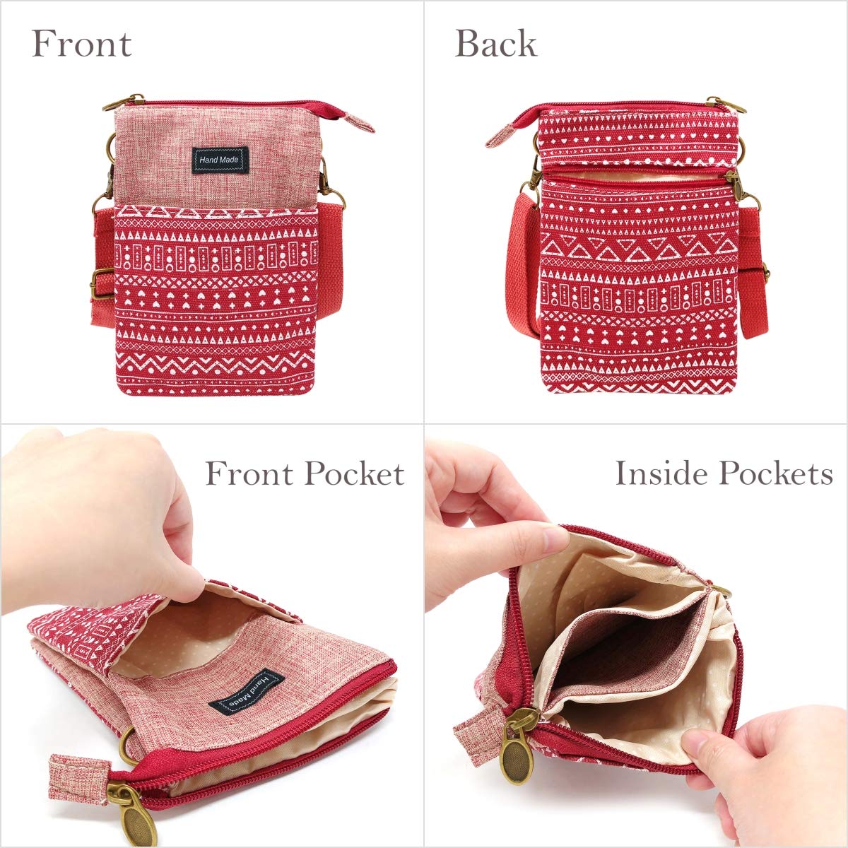 Allydrew Mini Crossbody Cell Phone Bag for Women - Small Waist Pouch with Adjustable Strap, Perfect for Travel, Running, and Daily Use