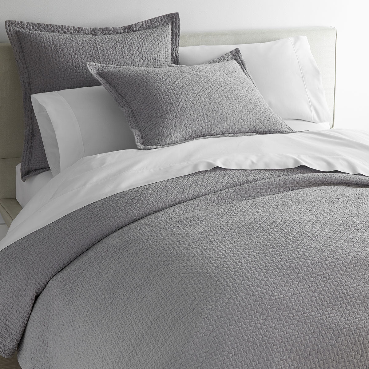 Juliet Matelassé Sham - Luxury Quilted Pillow Cover for Bedroom Decor, Home Styling & Elegant Interior Design