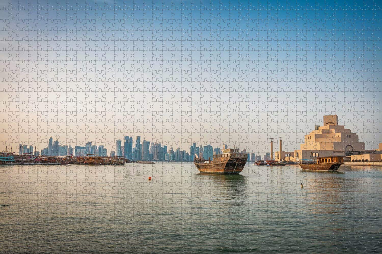 1000-Piece Jigsaw Puzzle of Museum of Islamic Art Doha Qatar - Challenging Adult Puzzle, Unique Travel Souvenir & Home Decor for Puzzle Lovers, Art Enthusiasts and World Travelers