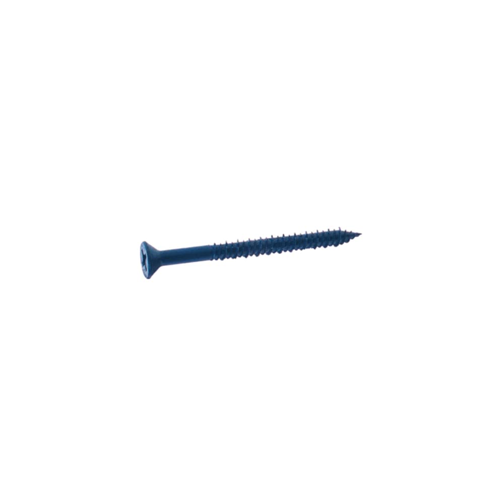 Grip-Rite 1/4 in. x 2-1/4 in. Phillips Flat Head Concrete Screws - 1 lb. 100 pk (Case of 12) - Ideal for Concrete, Masonry, and Drywall Projects