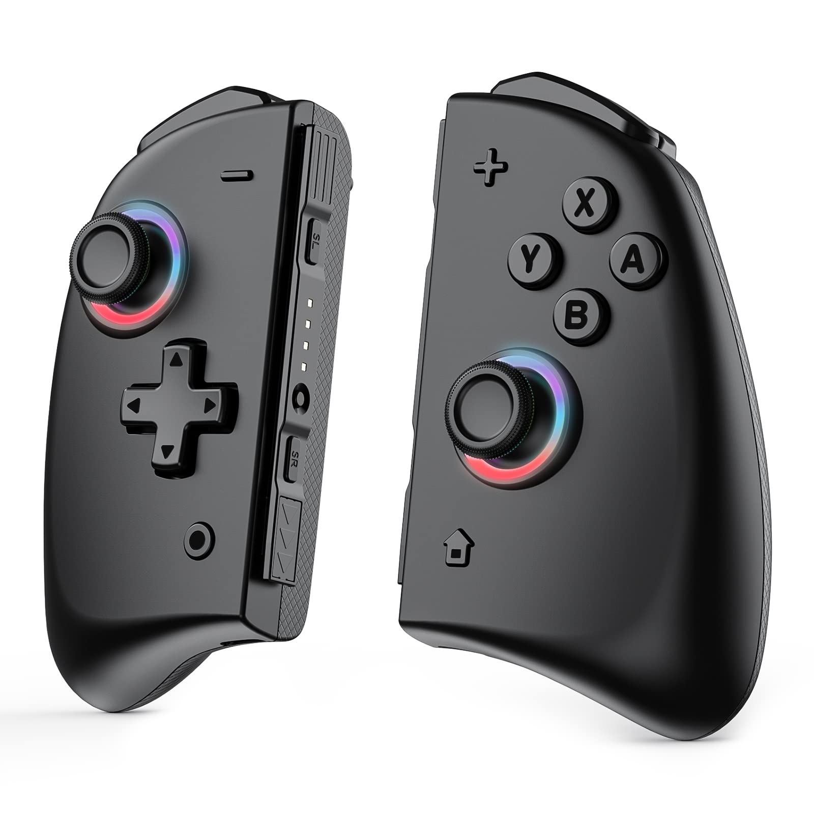 NexiGo Wireless Joypad Controller for Nintendo Switch & Switch OLED - Vibration, Turbo, Button Mapping, LED Light (Blackout) | Perfect for Gaming, Travel & Multiplayer Fun