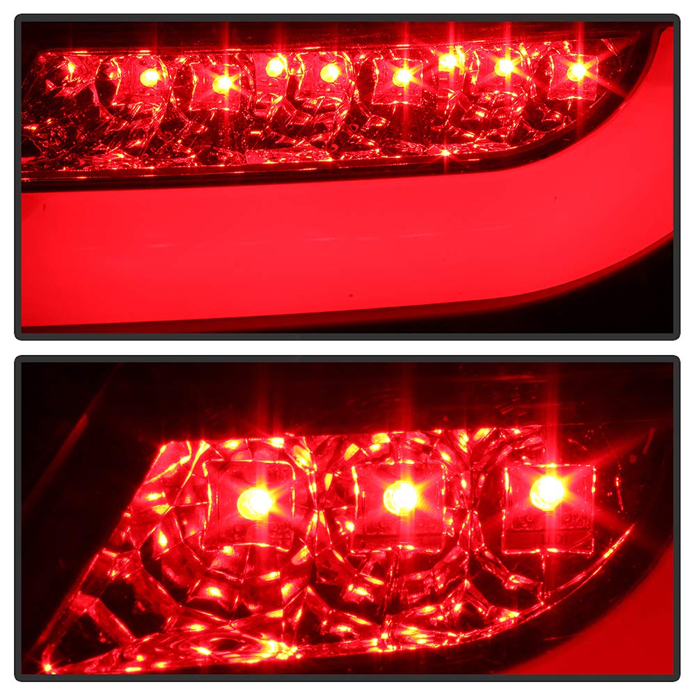 ACANII LED Tail Lights Brake Lamps for 2004-2008 Pontiac Grand Prix - Black Pair Replacement (Driver & Passenger Side) - Enhanced Visibility & Style for Night Driving