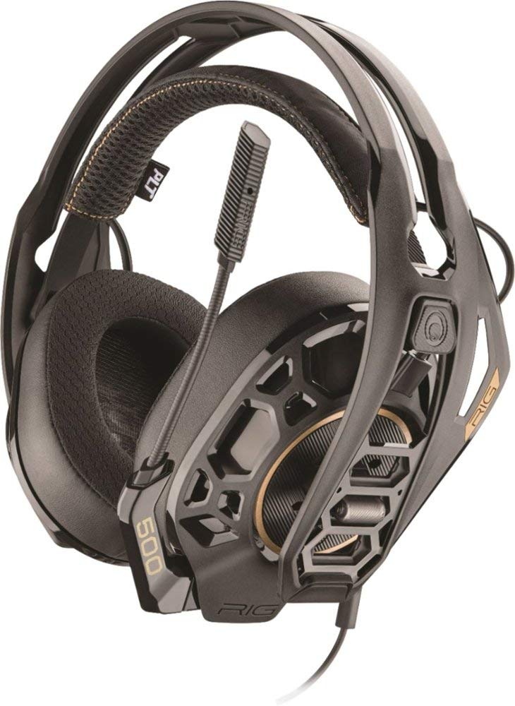 RIG 500 PRO HS Wired Gaming Headset for PS4, PC, Xbox - Noise Cancelling Mic & Enhanced Bass (Renewed) - Perfect for Competitive Gaming, Streaming & Online Chat