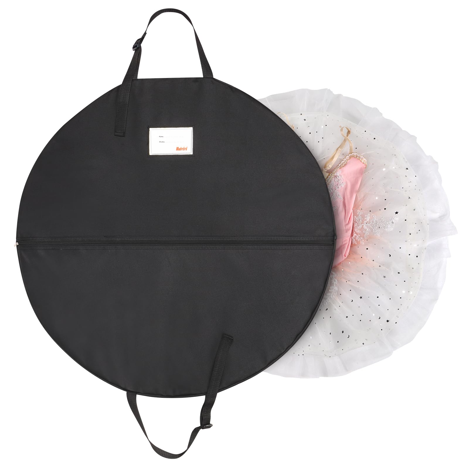 Univivi 40 Inch Foldable Tutu Dance Costume Garment Bag - Hanging Storage Bag with Full Zipper for Girls' Dresses & Performance Outfits - Perfect for Dance Recitals, Costume Parties & Travel Organization