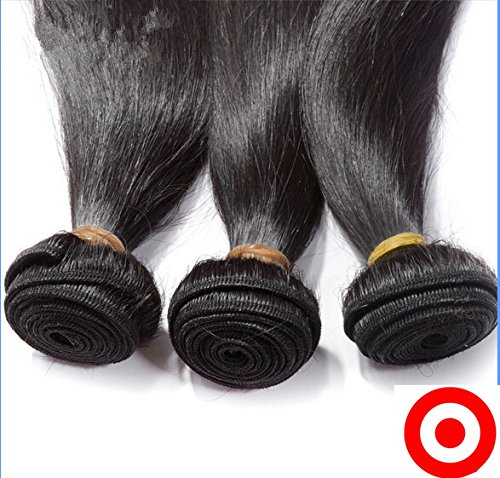 8A Grade Straight Mongolian Virgin Hair Bundles with Lace Closure - 3 Bundles & Free Part Closure (16