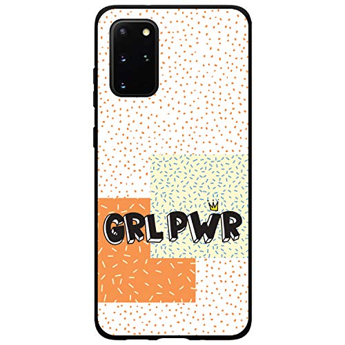 Girl Power - GRL PWR - Crown, Polka Dots On Black Case