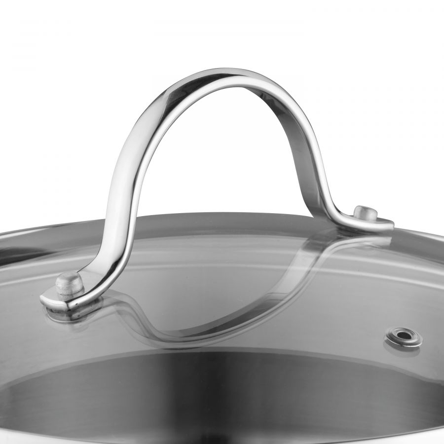 BergHOFF Essentials Comfort 7-Piece 18/10 Stainless Steel Cookware Set - Durable Pots and Pans for Everyday Cooking, Boiling, Frying & Serving | Perfect for Home Kitchens & Professional Chefs