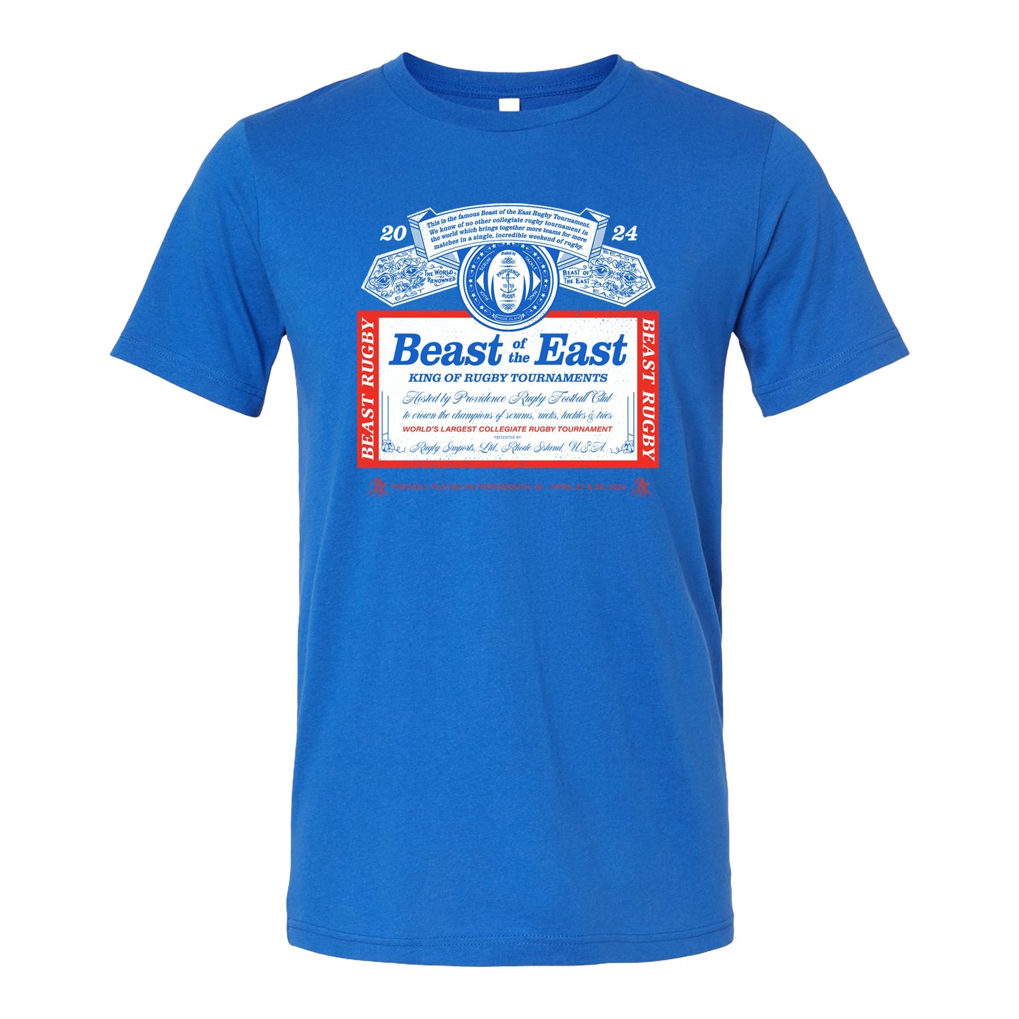 BOE '24 King of Rugby T-Shirt - Men's Sports Jersey for Rugby Fans - Perfect for Game Day, Training & Fan Support