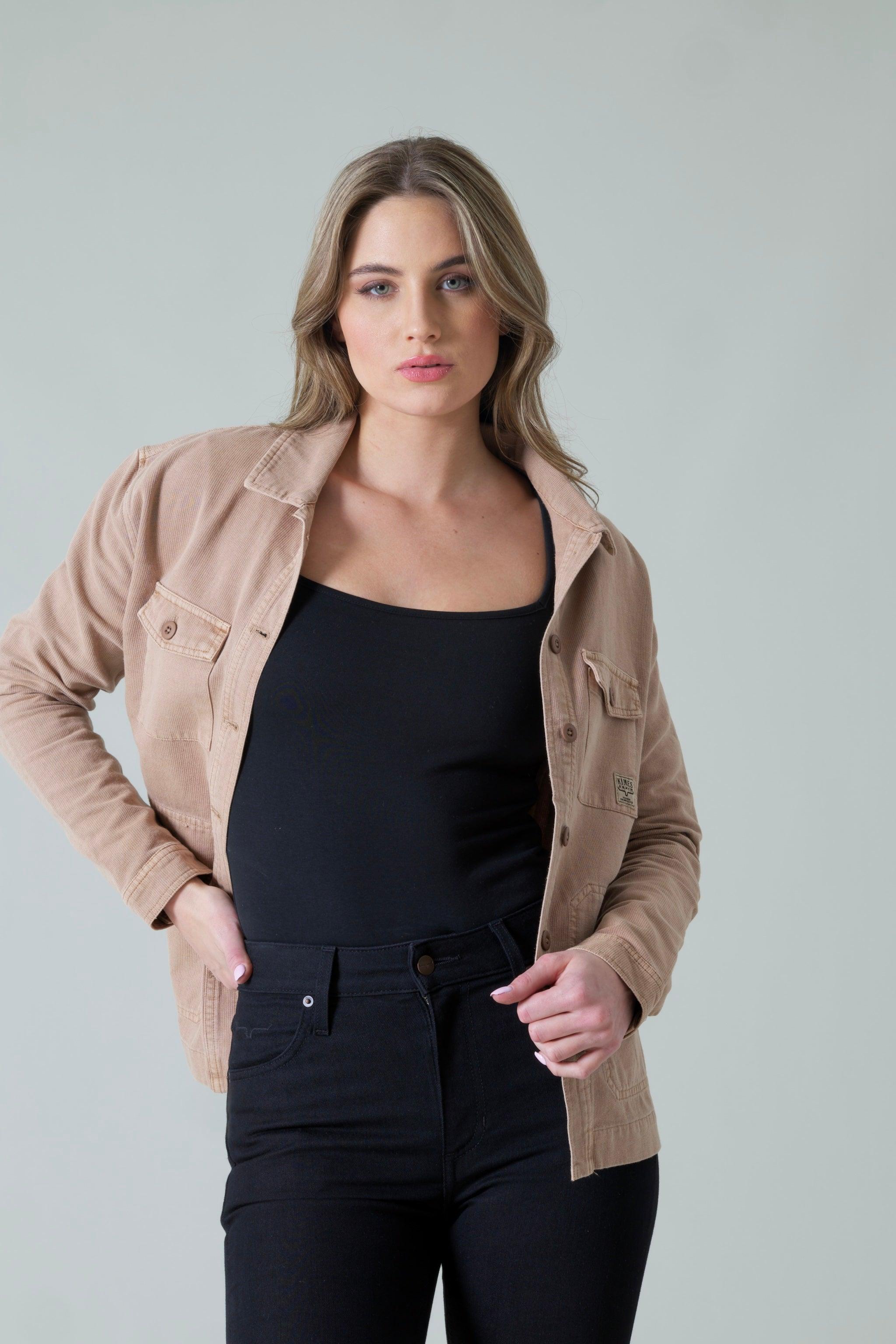 Stylish Cloverleaf Shirt Jacket for Men & Women | Lightweight Button-Up Outerwear for Spring & Fall | Perfect for Casual Outings, Travel & Outdoor Activities