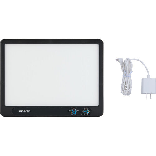 Amaran Verge Bi-Color LED Light Panel - 3200K-5600K Adjustable, 95 CRI, 10W - Charcoal Finish for Photography, Videography & YouTube Studio Lighting