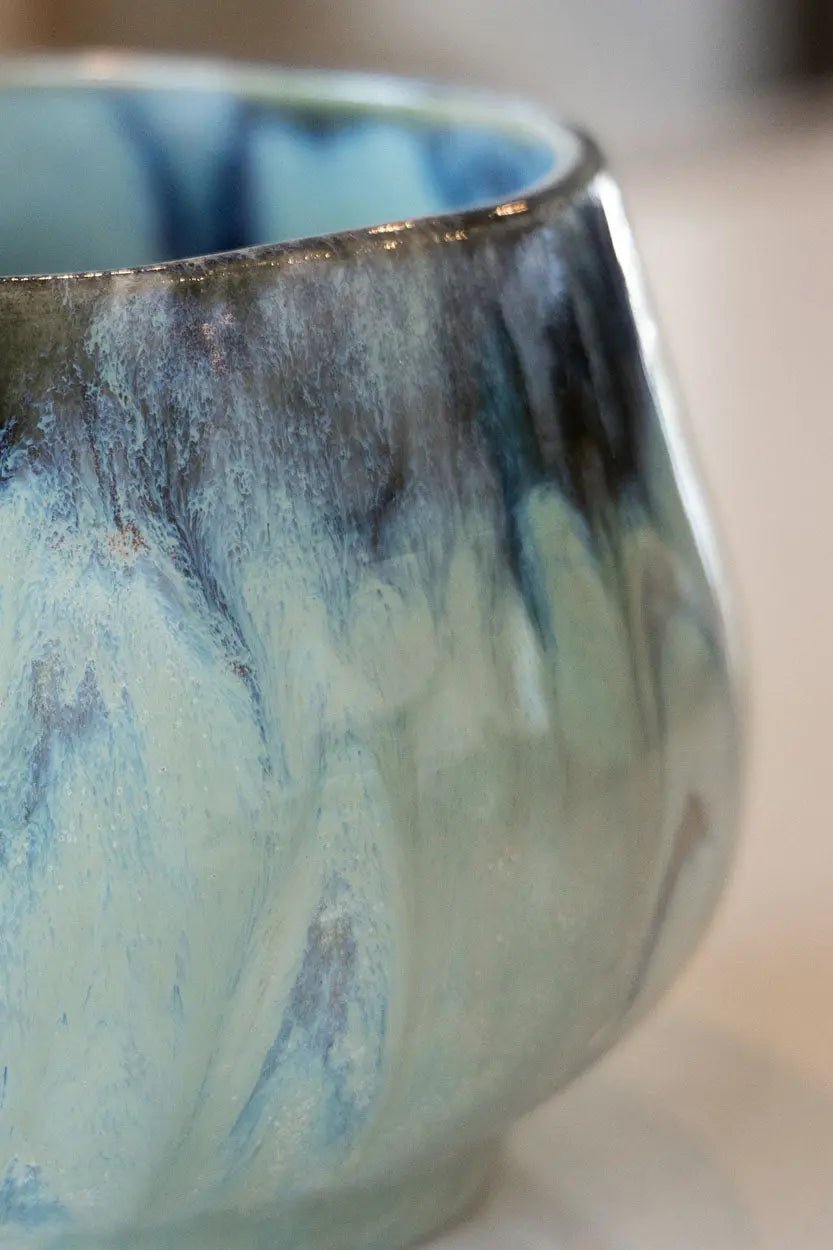Sage Green Decorative Bowl Set - Handmade Ceramic Pot for Home Decor, Kitchen & Dining Table Centerpiece | Boho Chic Style for Living Room, Bedroom & Office