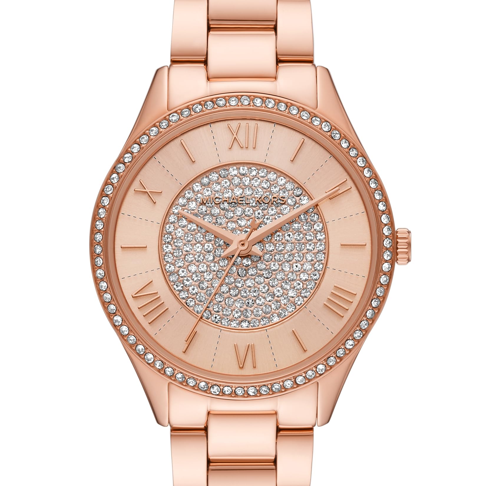 Michael Kors Lauryn Women's Watch - Stainless Steel Bracelet, Gold-Tone Dial, Water Resistant | Elegant Dress Watch for Work, Parties & Special Occasions