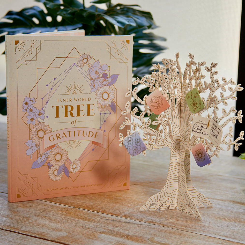 Tree of Gratitude - Handmade Wooden Thanksgiving Decoration for Home & Office - Perfect for Holiday Gifts, Family Gatherings & Festive Decor