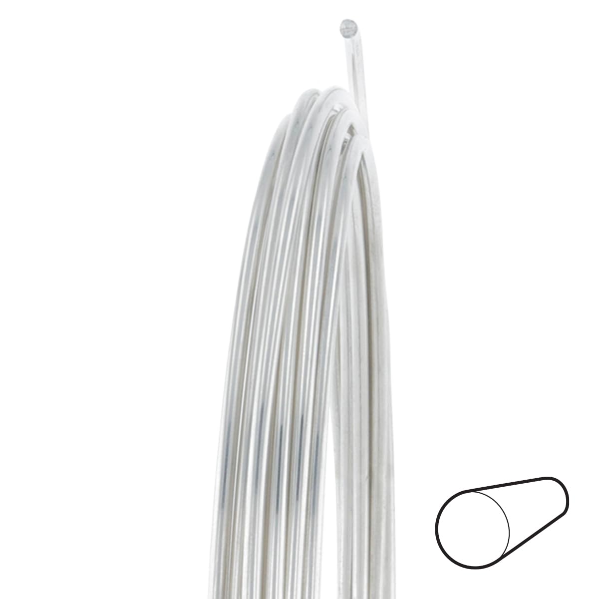 12 Gauge Round Dead Soft .925 Sterling Silver Wire - 5FT for Jewelry Making, DIY Crafts & Wire Wrapping Projects