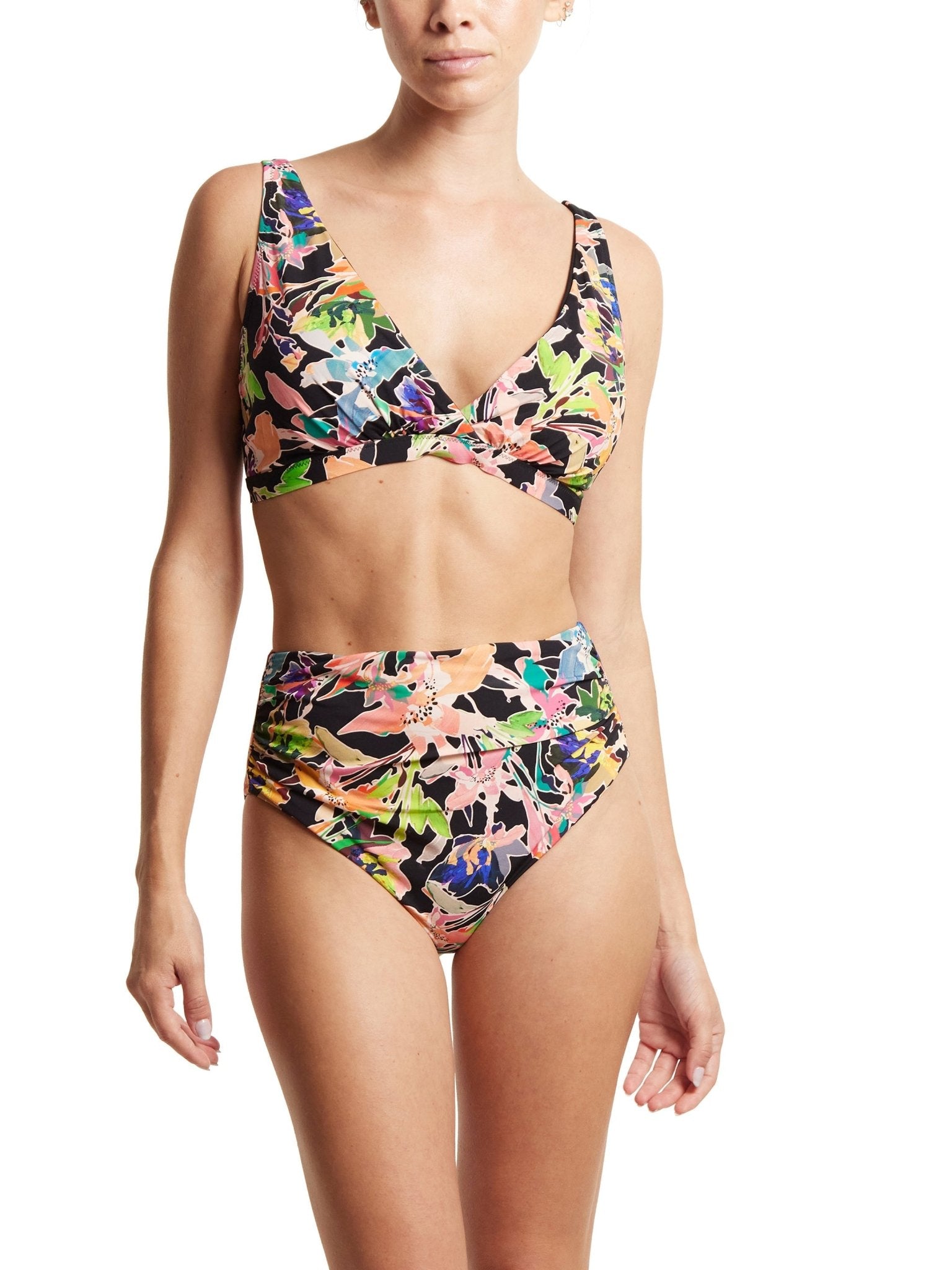 Plunge Swim Top for Women - Sexy Deep V Neck Bikini Top - Perfect for Beach, Pool, and Summer Vacations