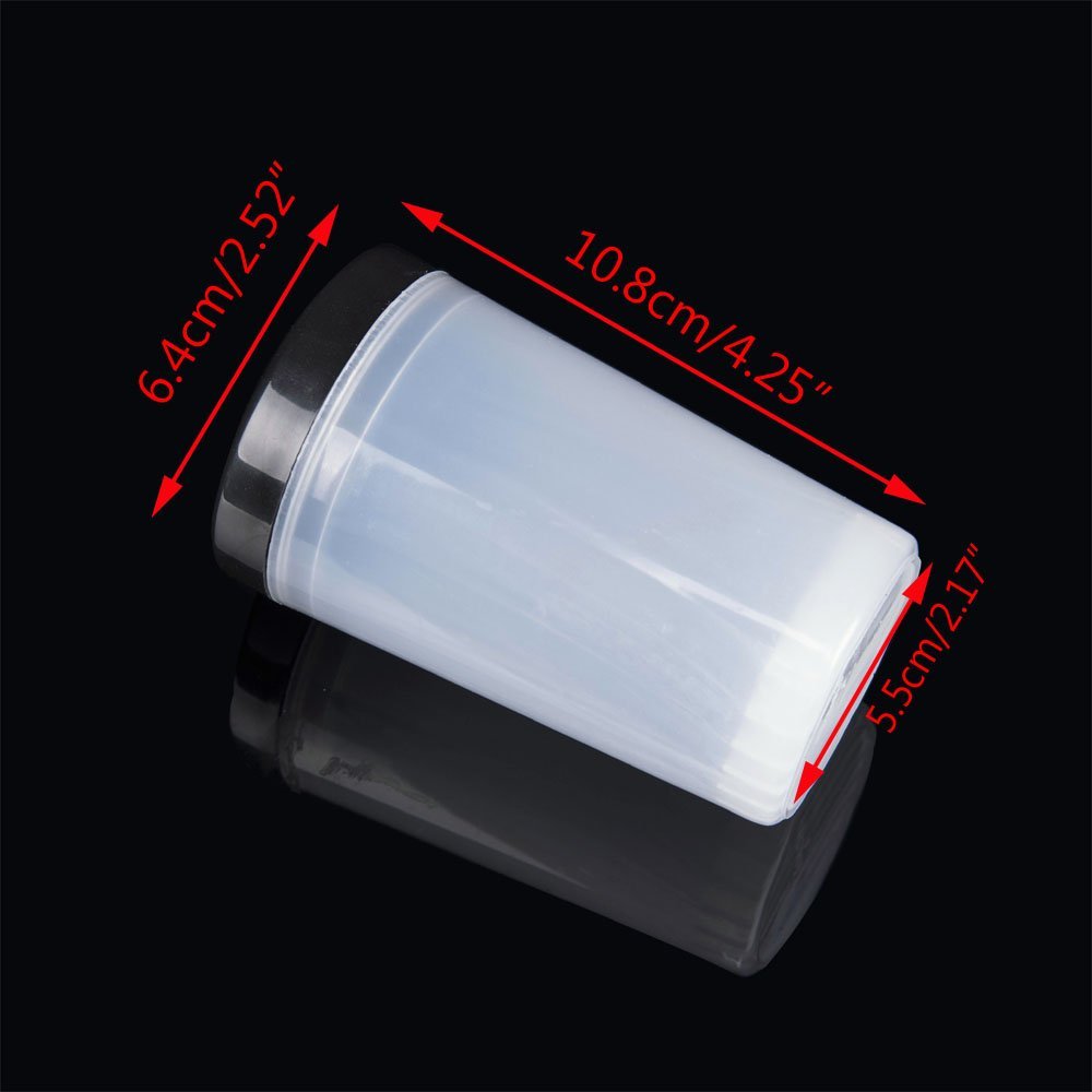 Yueton Nail Art Brush Holder & Remover Cup - Professional Immersion Brush Cleaner Bottle Container for Acrylic & Gel Polish Brushes - Perfect for Nail Salons & Home Manicures