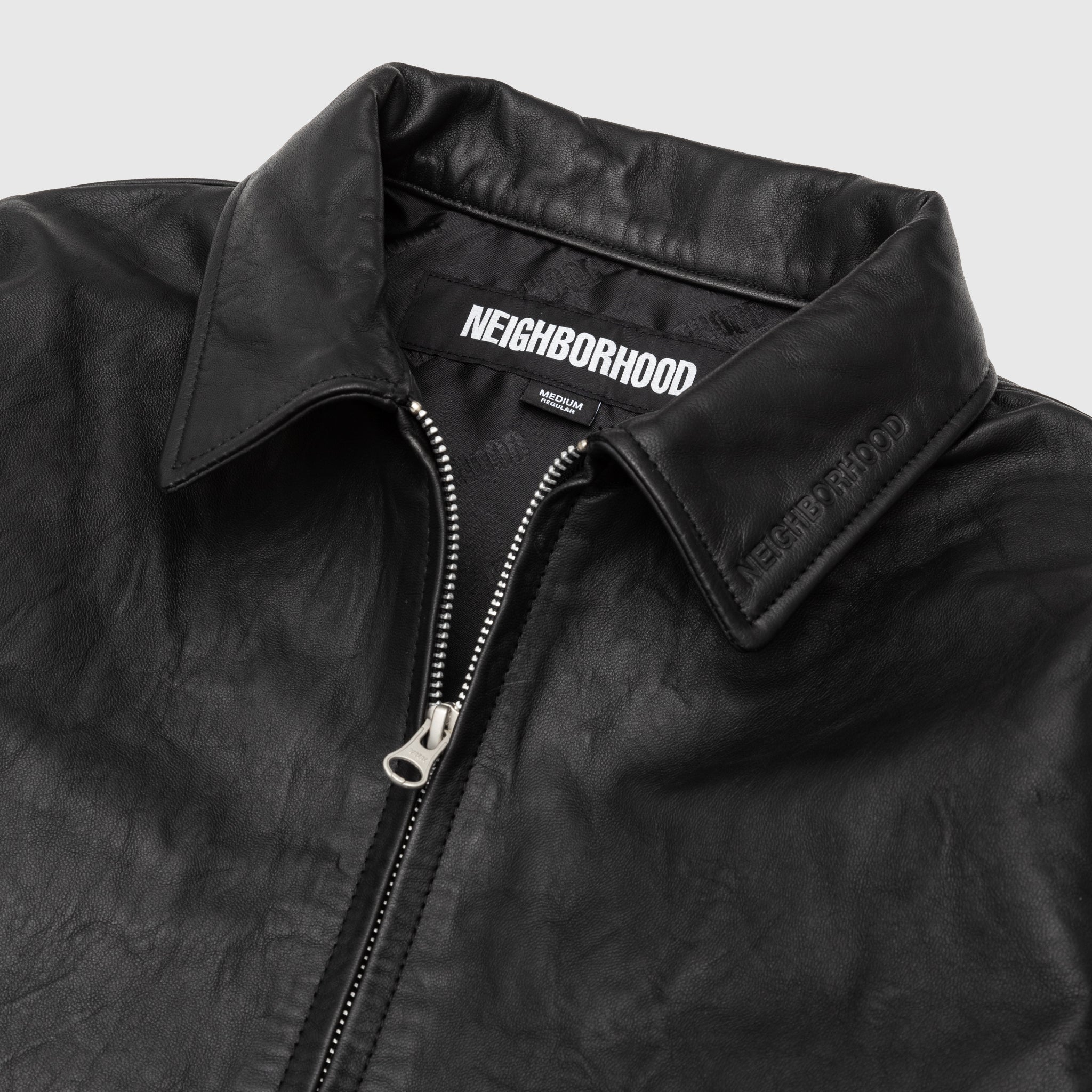 Premium Genuine Leather Zip Work Jacket for Men - Durable & Stylish Outerwear for Business Casual & Outdoor Activities