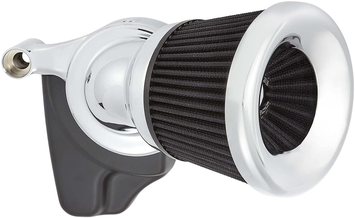 Arlen Ness 81-201 Velocity 65 Degree Air Cleaner Kit - Chrome for Harley Davidson Motorcycles - High Performance Air Intake System for Improved Engine Efficiency
