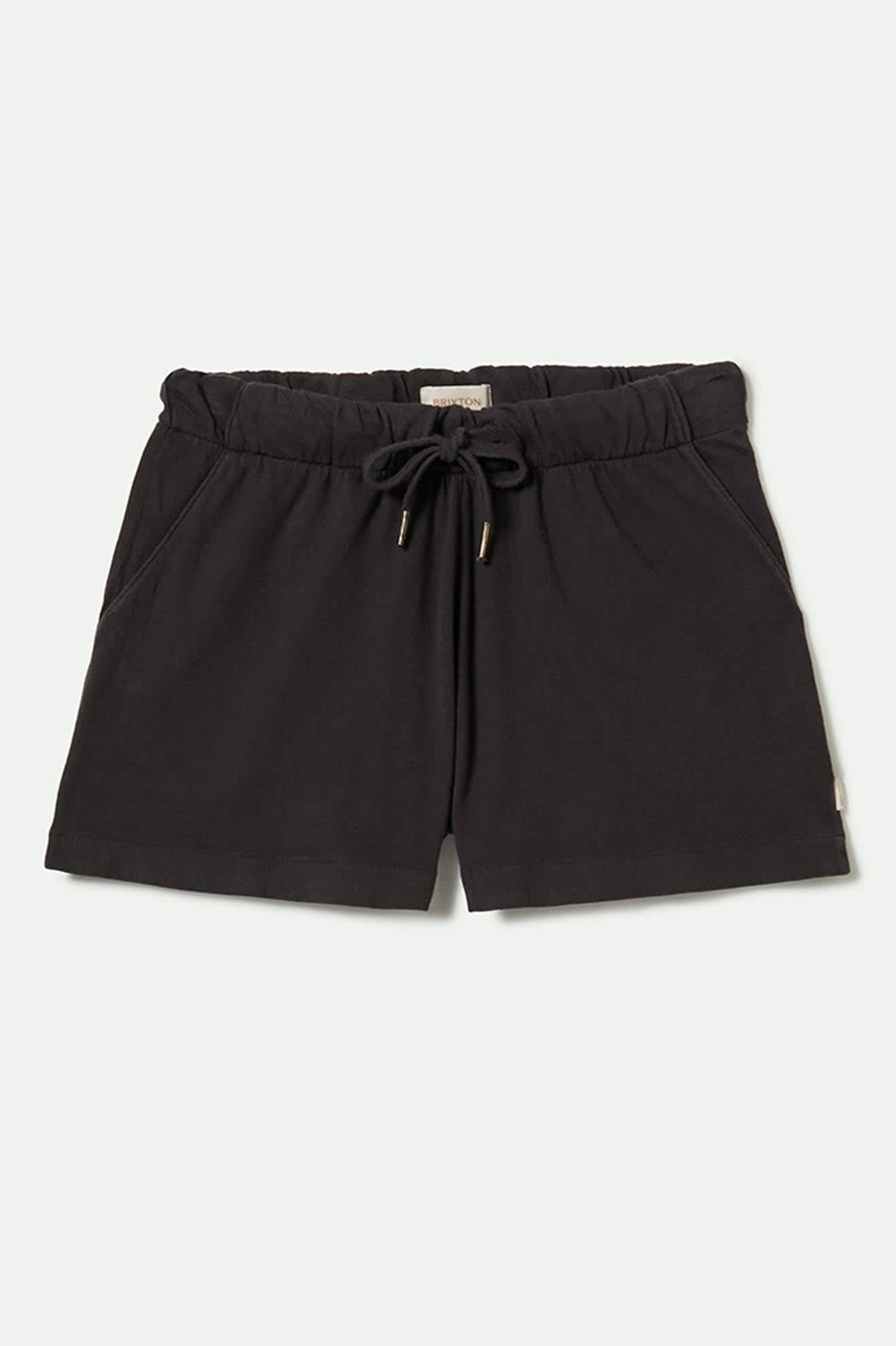 Organic Cotton Lounge Shorts for Women - Comfortable & Breathable Casual Wear - Black - Perfect for Relaxing at Home, Yoga, and Lounging
