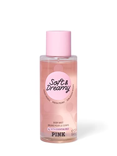 Victoria's Secret Pink Soft and Dreamy Body Mist for Women - Floral Vanilla Fragrance, Long-Lasting Perfume Spray | Perfect for Daily Wear, Date Nights & Gift Giving