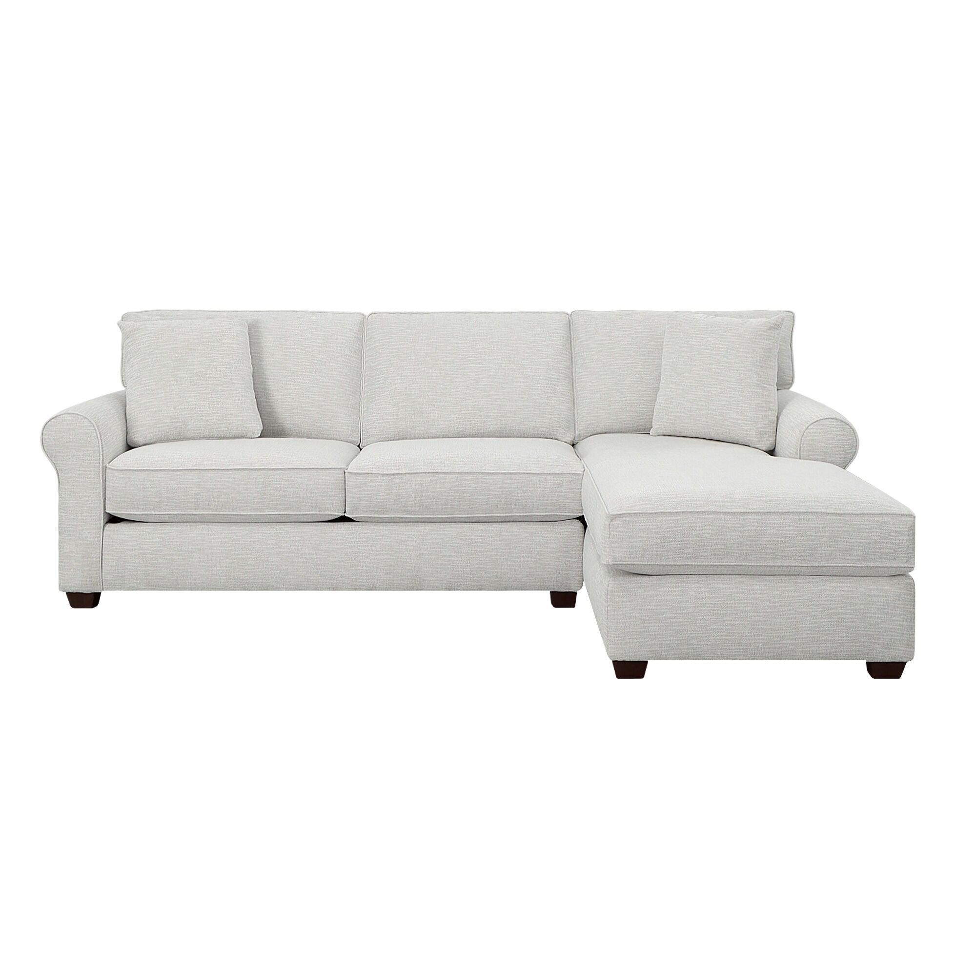 Connections Roll Right Chaise Sofa - Modern Sectional Couch for Living Room, Lounge & Home Theater | Comfortable Reclining Sofa with Chaise Lounge