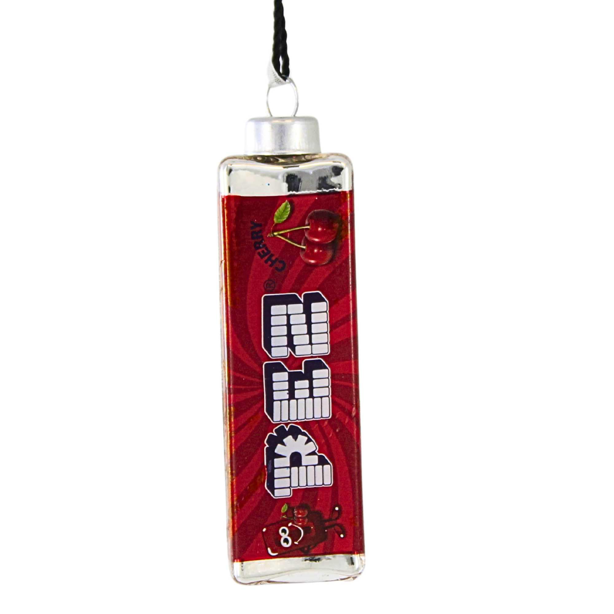 Red Cherry PEZ Candy Ornament - Fun Holiday Decor & Gift for Christmas Tree, Stocking Stuffers, and Party Favors