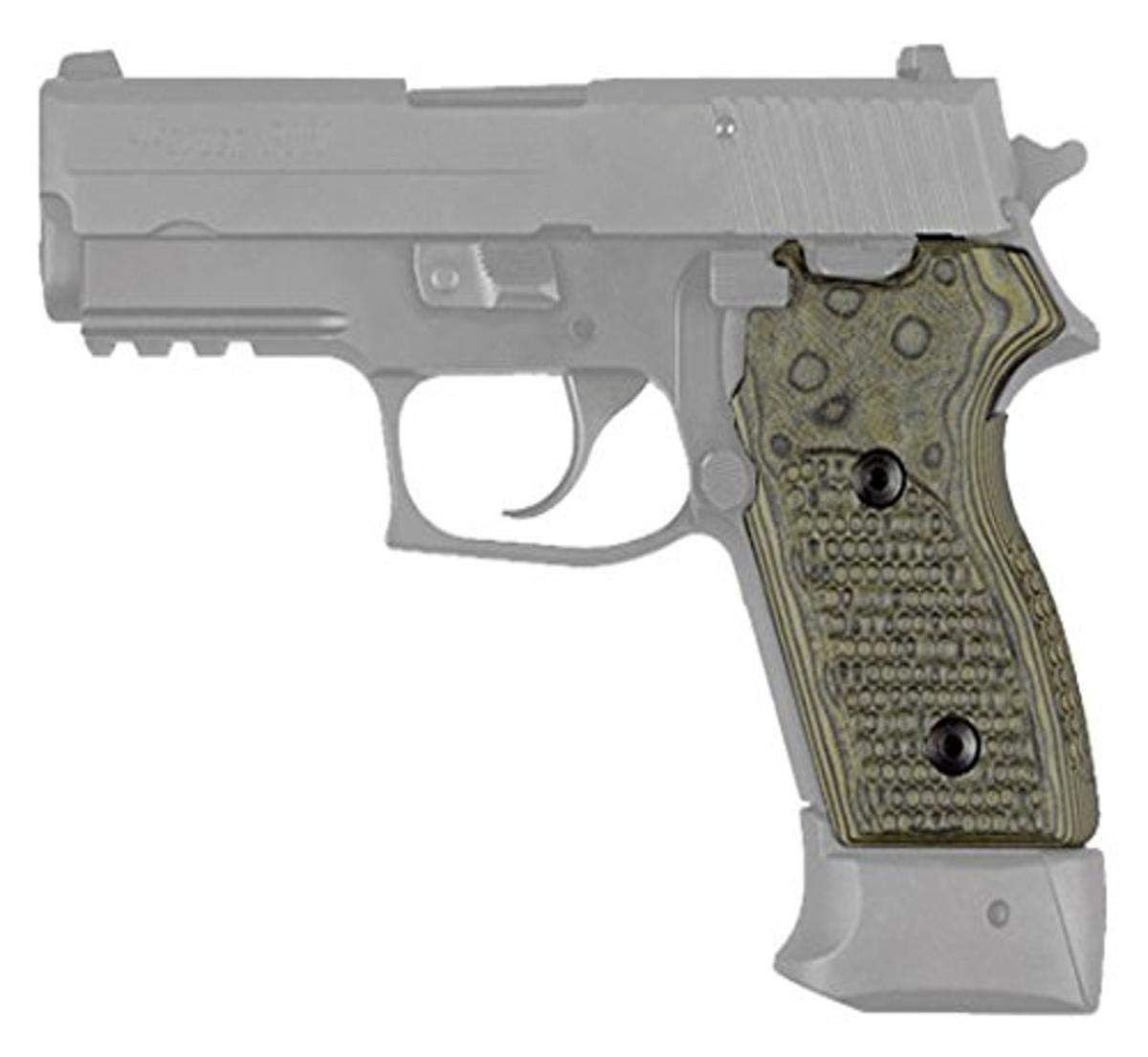 Hogue Sig P245 P220C Grip - Piranha G10 Pistol Grip for Enhanced Control & Comfort | Perfect for Competitive Shooting & Range Practice
