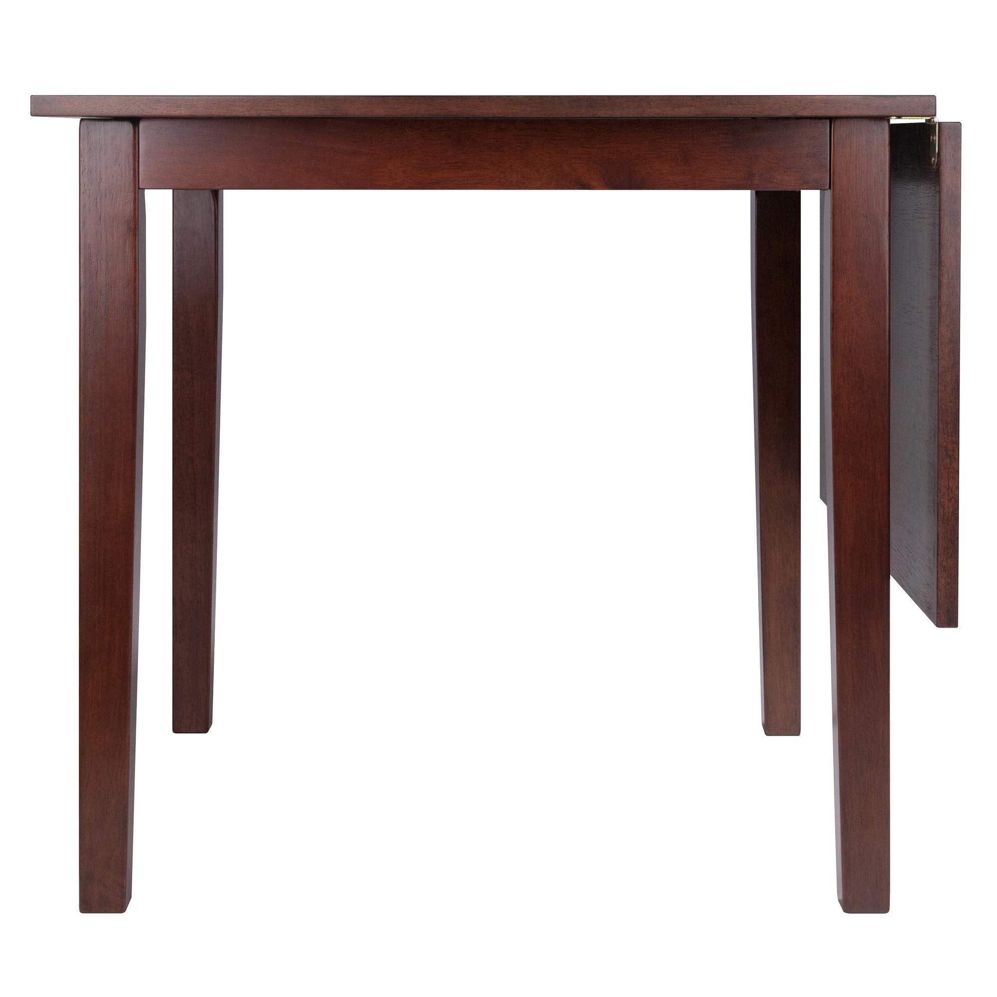 Ergode Perrone Drop Leaf Dining Table - Solid Walnut Wood, Space-Saving Extendable Table for Small Spaces, Perfect for Apartments, Breakfast Nooks & Cozy Dining Rooms