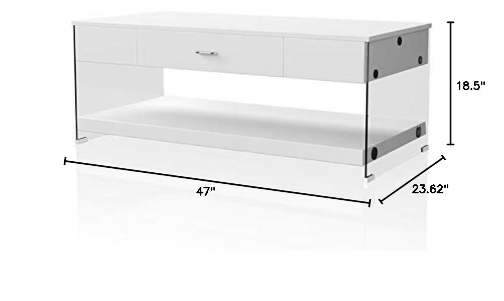 Modern White Wooden Storage Coffee Table with Lift Top - Stylish Living Room Furniture for Small Spaces & Home Organization