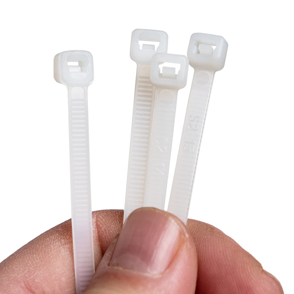 100-Pack White Cable Ties 430x4.8mm | 51lbs Tensile Strength | Chemical Resistant Zip Ties for Indoor/Outdoor Use | Professional Cable Management for Wires, Hoses & DIY Projects