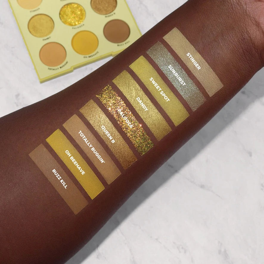 ColourPop Uh Huh Honey Eyeshadow Palette - 9 Warm Neutral & Gold Shades, Vegan & Cruelty-Free Makeup for Everyday Wear & Special Occasions