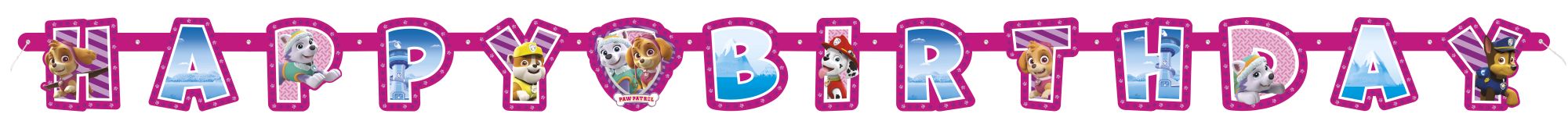 Paw Patrol Themed Large Joint Banner for Kids' Birthday Party Decorations - Perfect for Girls' Room, Classroom, and Party Backdrop