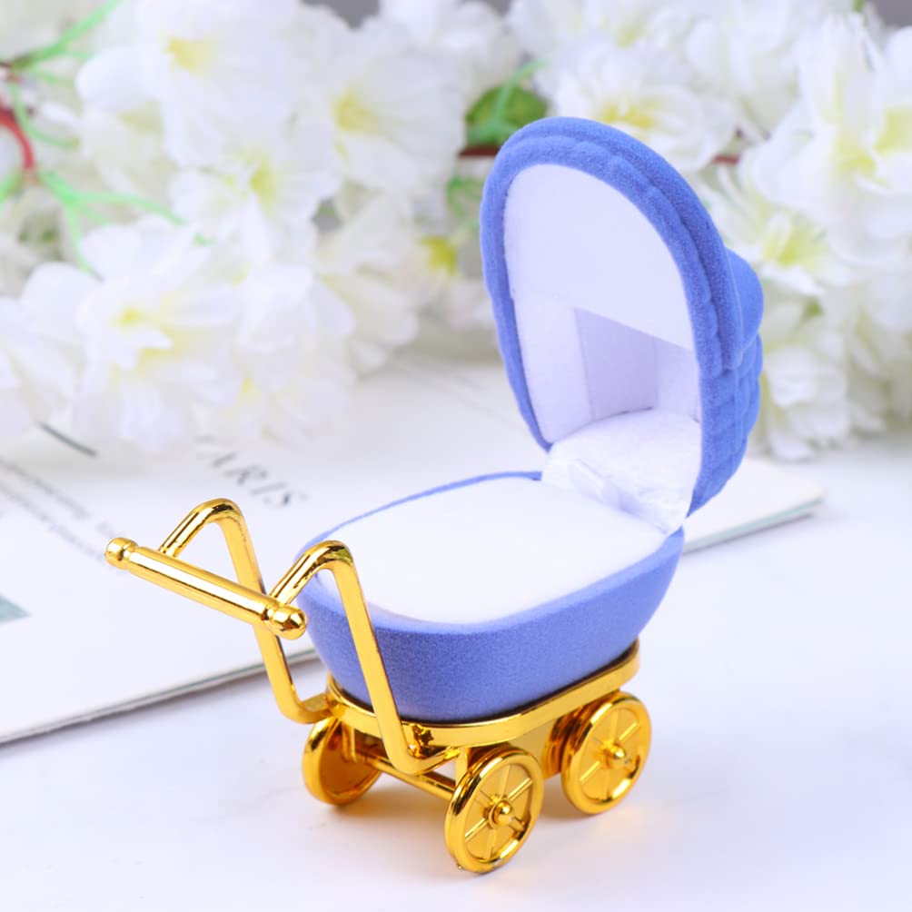 Gadpiparty 2-Piece Baby Stroller Shaped Ring Box Set - Wedding Proposal Ring Holder, Jewelry Gift Box for Valentines Day, Engagement Party Decor & Bridal Shower Accessories | Perfect for Proposals, Wedding Decorations & Romantic Gift Giving