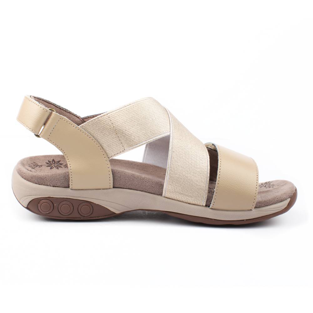 Jessica Women's Genuine Leather Adjustable Cross Strap Sandals - Comfortable Summer Casual Shoes for Beach, Vacation & Daily Wear